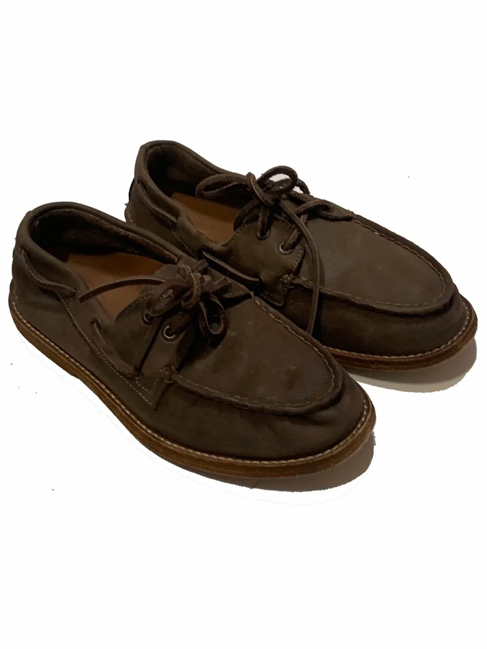 Sperry + colbo Dark Brown Leather Boat Shoes